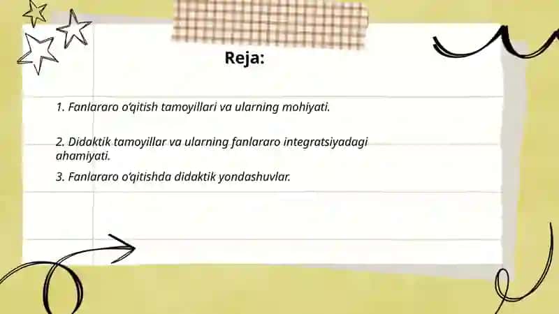Fanlararo o‘qitishning didaktik tamoylarini o‘rganish va tahlil qilish 2