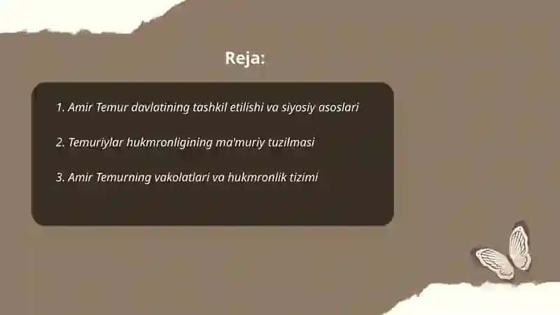 Amir temur davlati va huquqi 2