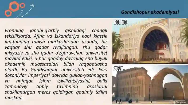 Gondishopur akademiyasi - o'rta asrlarning ilk tarjima va tibbiyot markazi 2