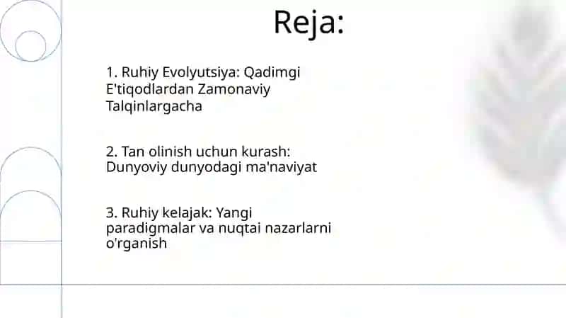 Ma'naviyatni vujudga kelishidagi nazarya va kurashlar 2