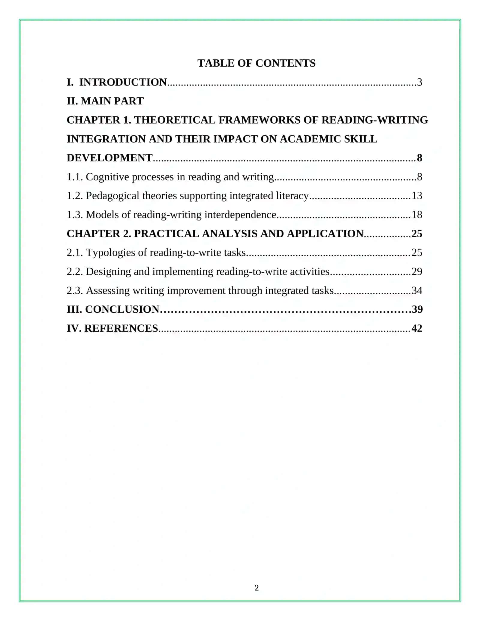 READING-TO-WRITE TASKS: ENHANCING WRITING SKILLS THROUGH INTEGRATED READING ACTIVITIES 2