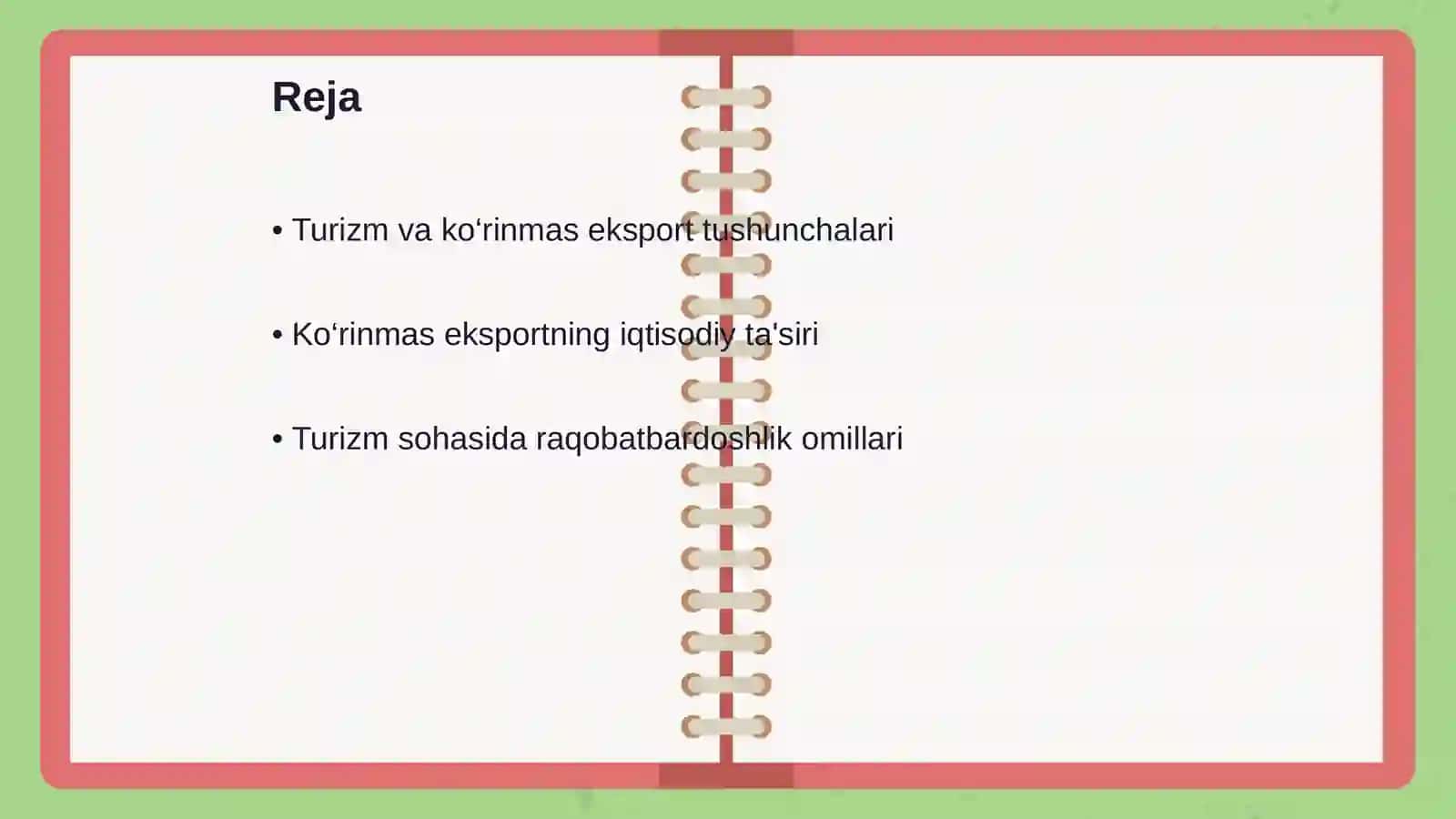 “Ko‘rinmas eksport” sifatida turizm: nazariya va amaliyot 2