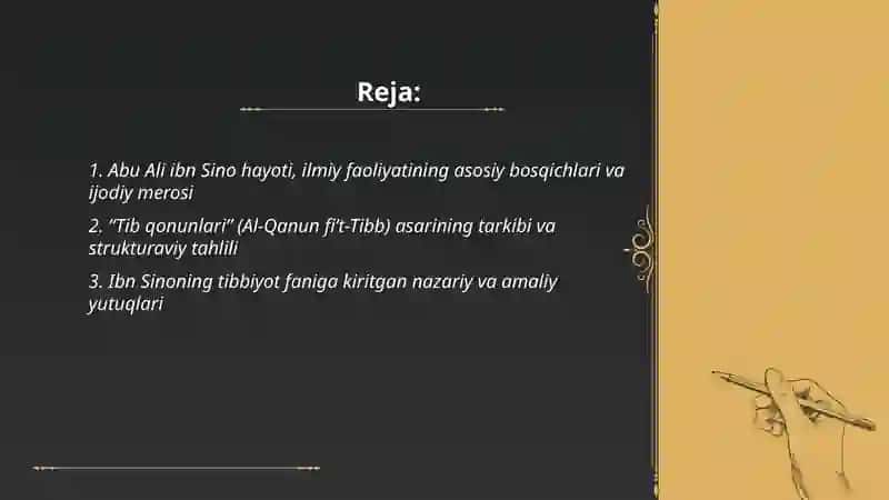 Abu Ali ibn Sino ijodi va faoliyati 2