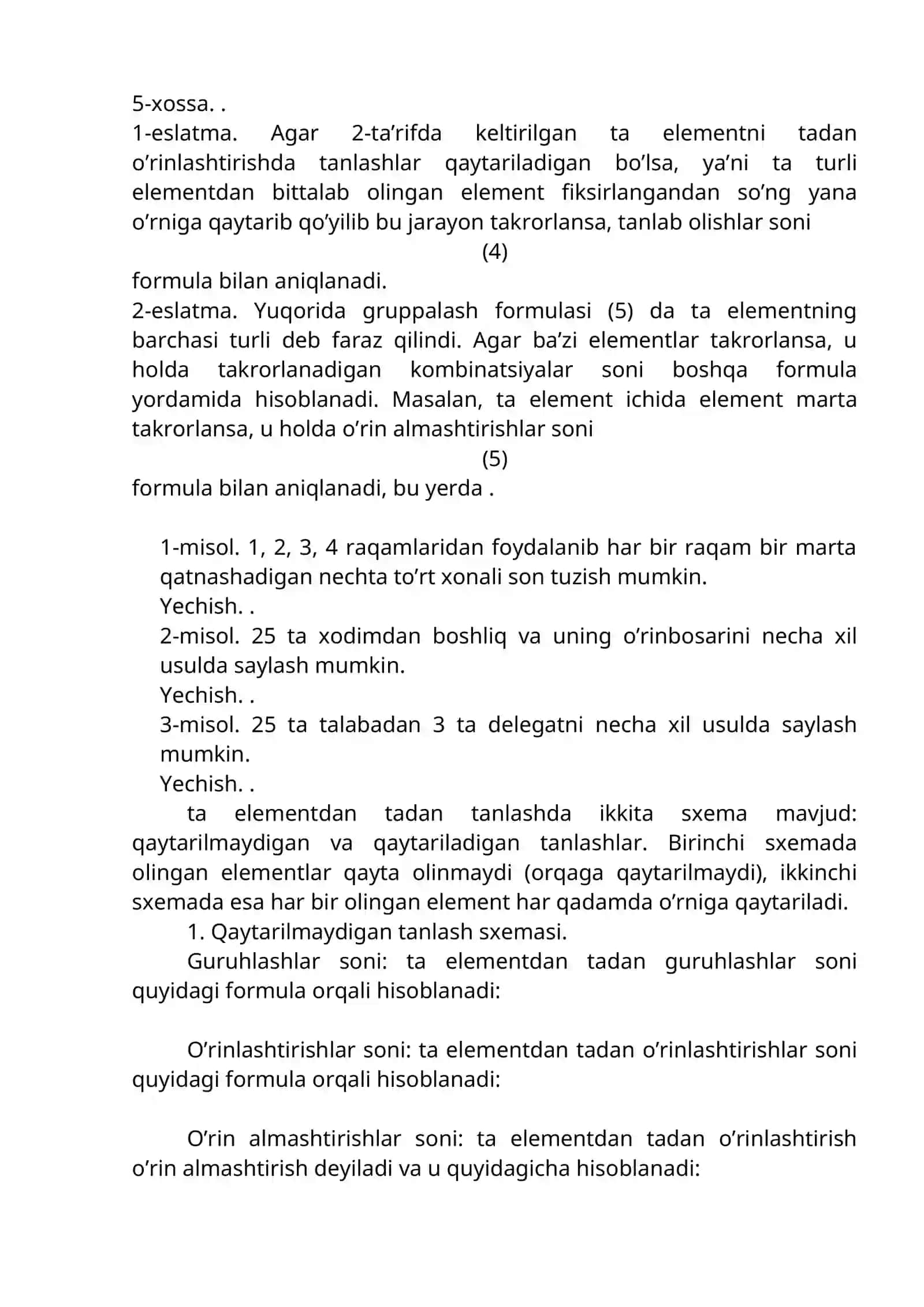 HODISALAR VA ULARNING EHTIMOLLIKLARI 2