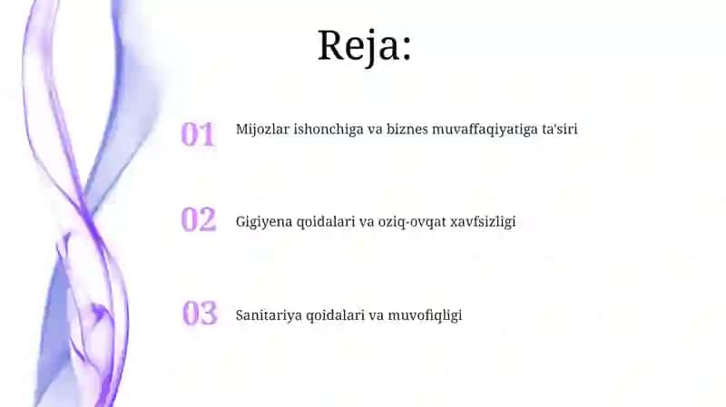 Gigiyena qoidalari va oziq-ovqat xavfsizligi 2