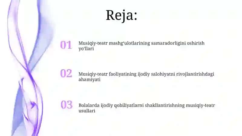 Musiqiy-teatr faoliyatlarining rivojlanishi 2
