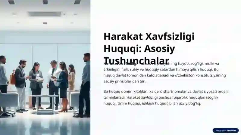Harakat Xavfsizligi Ta'minlash Huquqining Boshqa Tarmoq Huquqlari Bilan Bog'liqligi 2