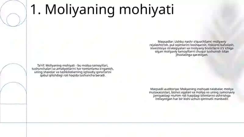 Moliyaning Mohiyati Va Vazifalari 2
