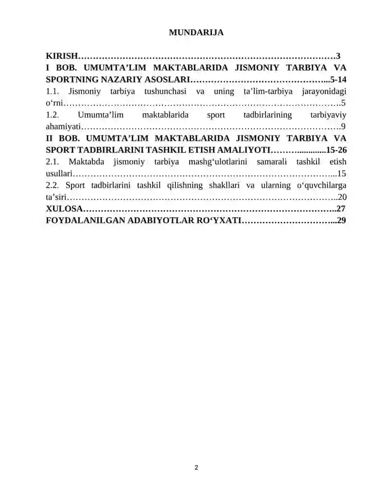 Umumtaʼlim maktablarida jismoniy tarbiya va sport tadbirlarini tashkil qilish va oʻtkazish 2