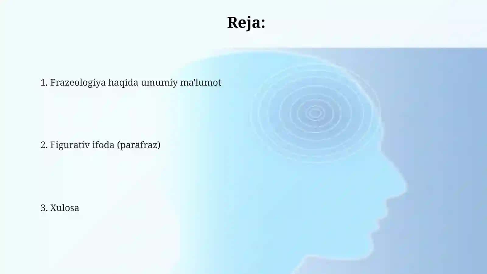Frazeologiya haqida umumiy ma'lumot. Tasviriy ifoda (parafraza) 2