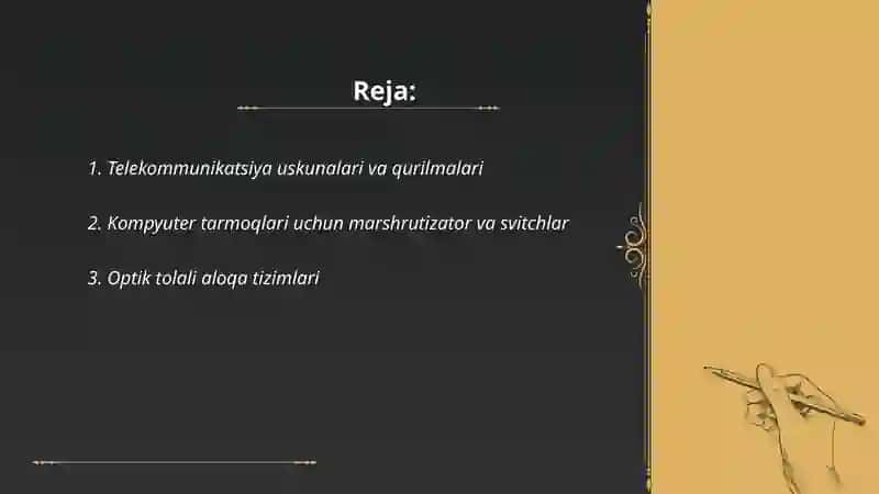 Telekommunikatsiya uskunalari va qurilmalari 2