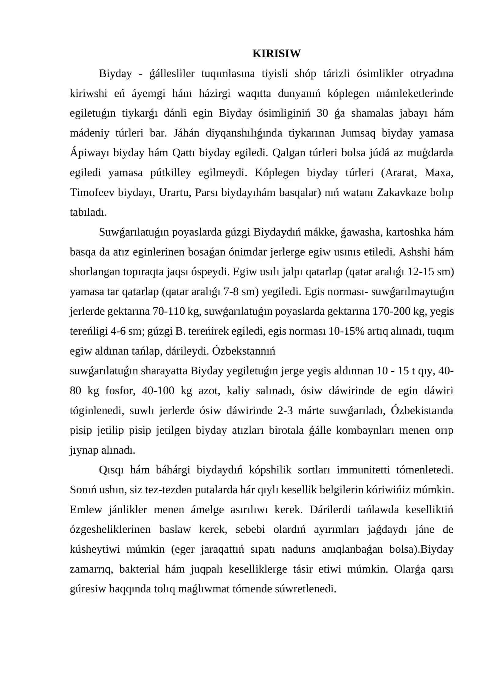 Biyday kesellikleriniń tarqalıwı hám kóbeyiwin aldınan anıqlaw 2