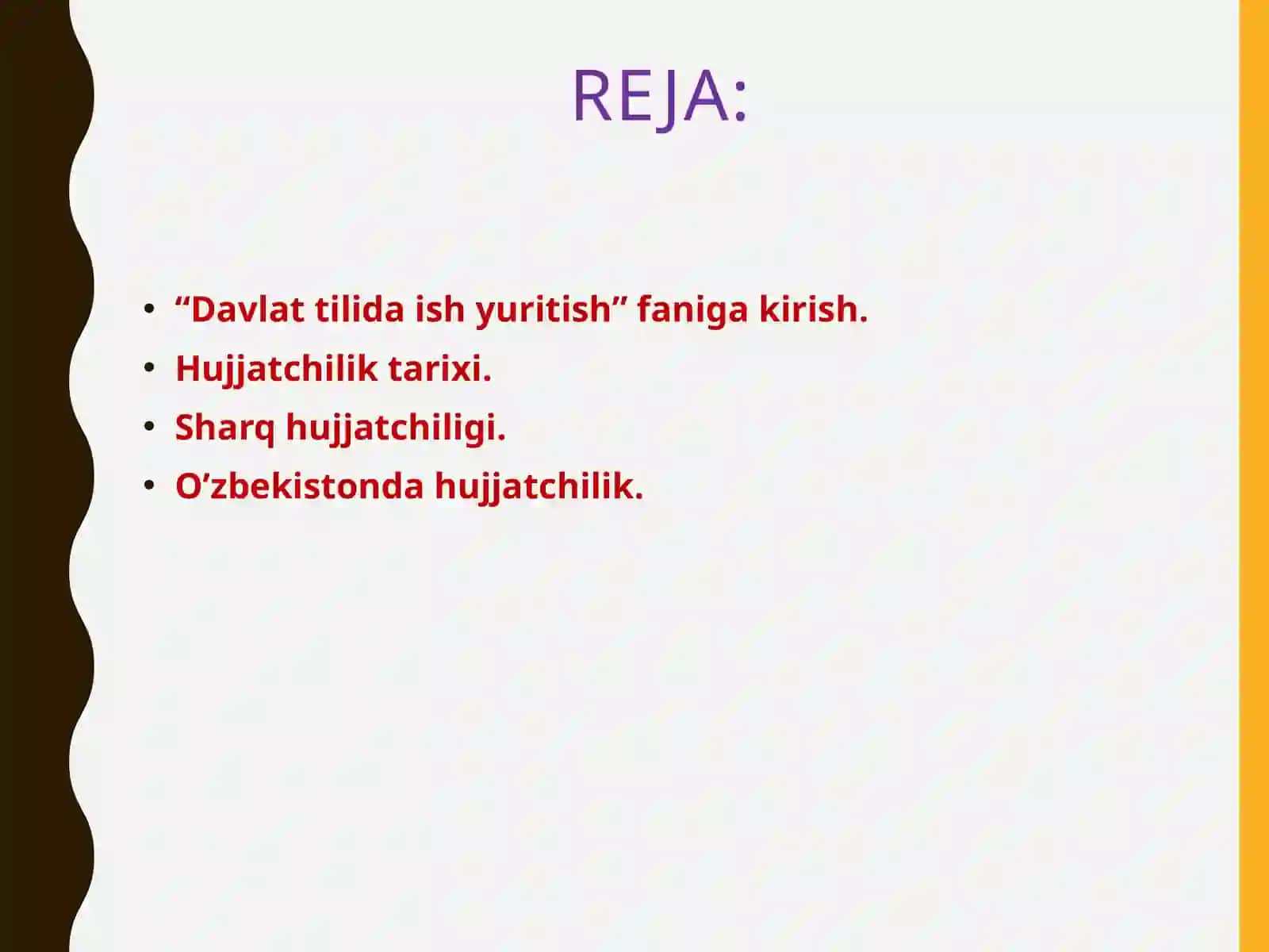 Davlat tilida ish yuritish fanining maqsad va vazifalari 2