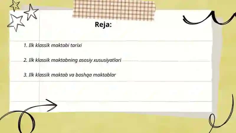 Ilk klassik maktabi tarixi 2