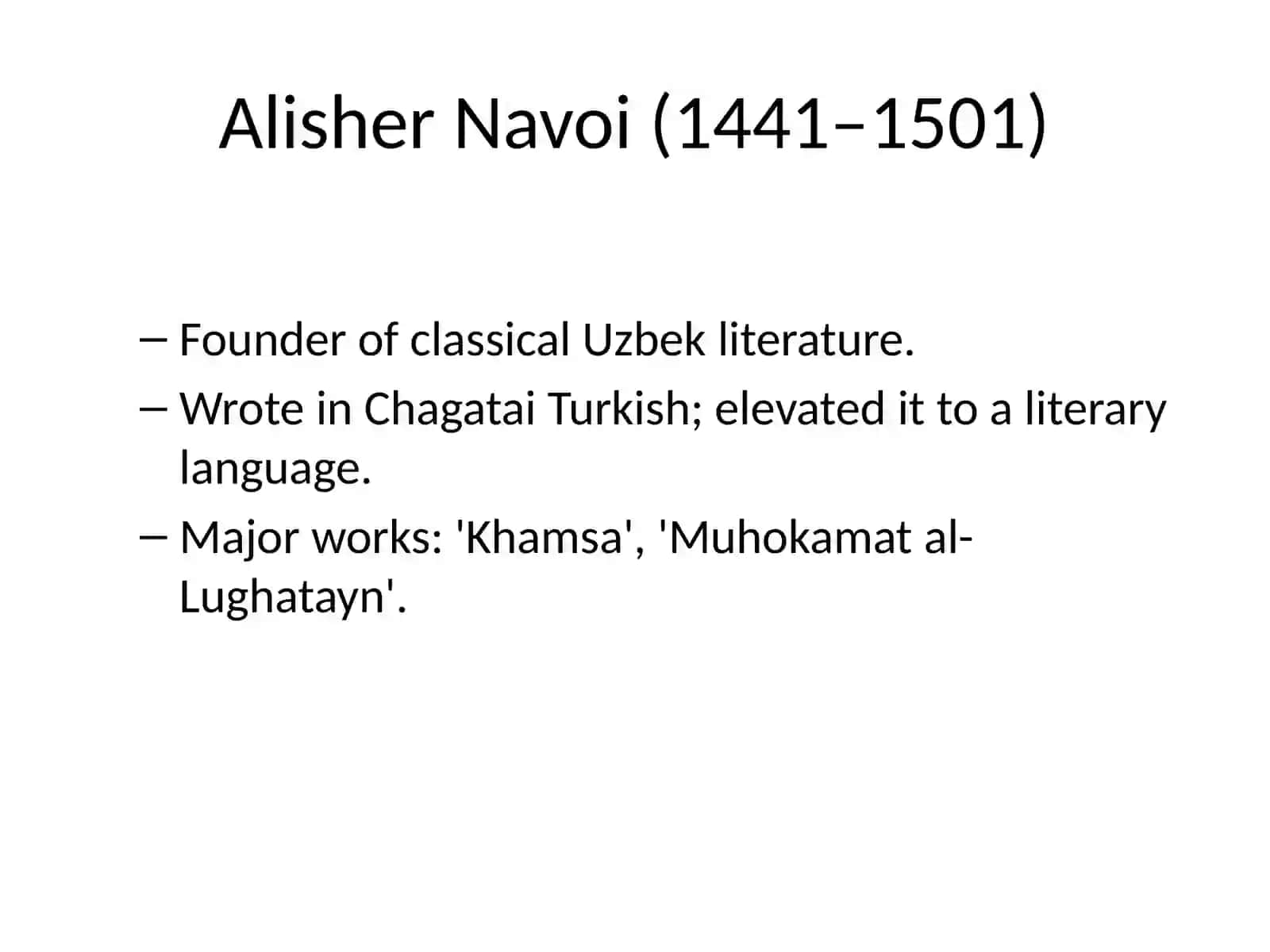Uzbek Writers: An Overview 2