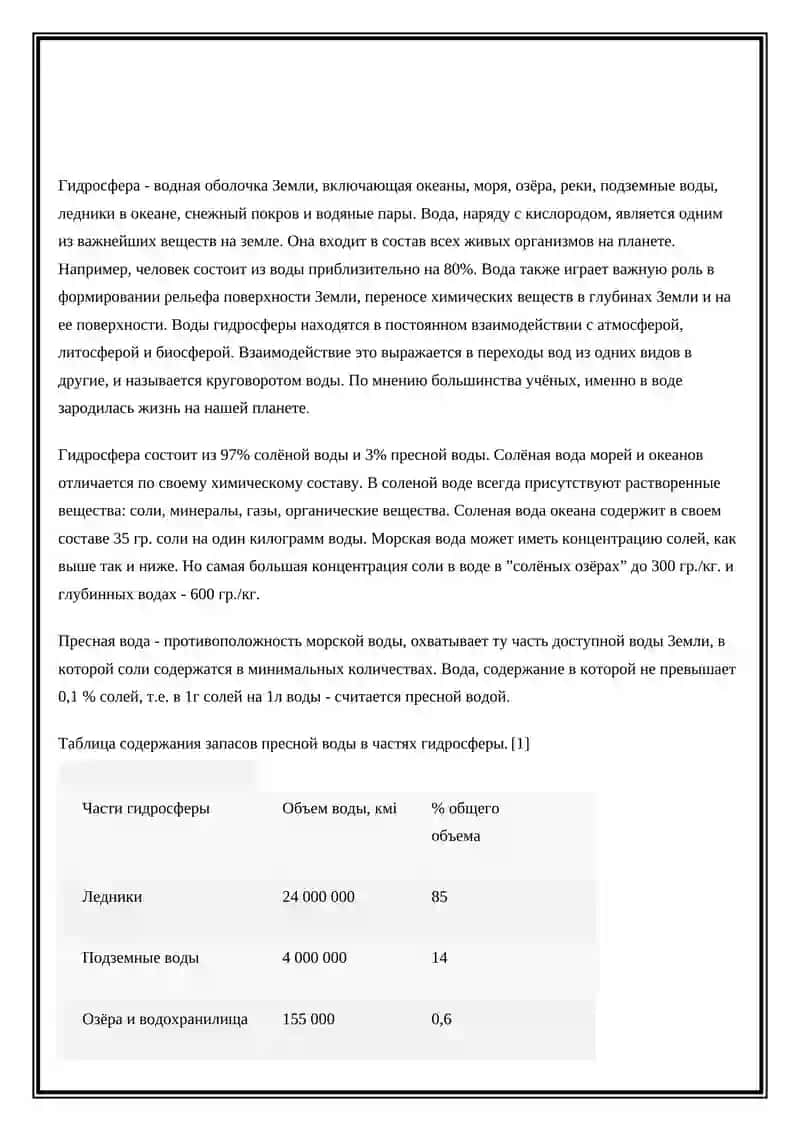 ГИДРОСФЕРА 2