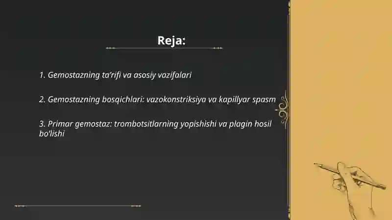Gemostaz va uning bosqichlari 2