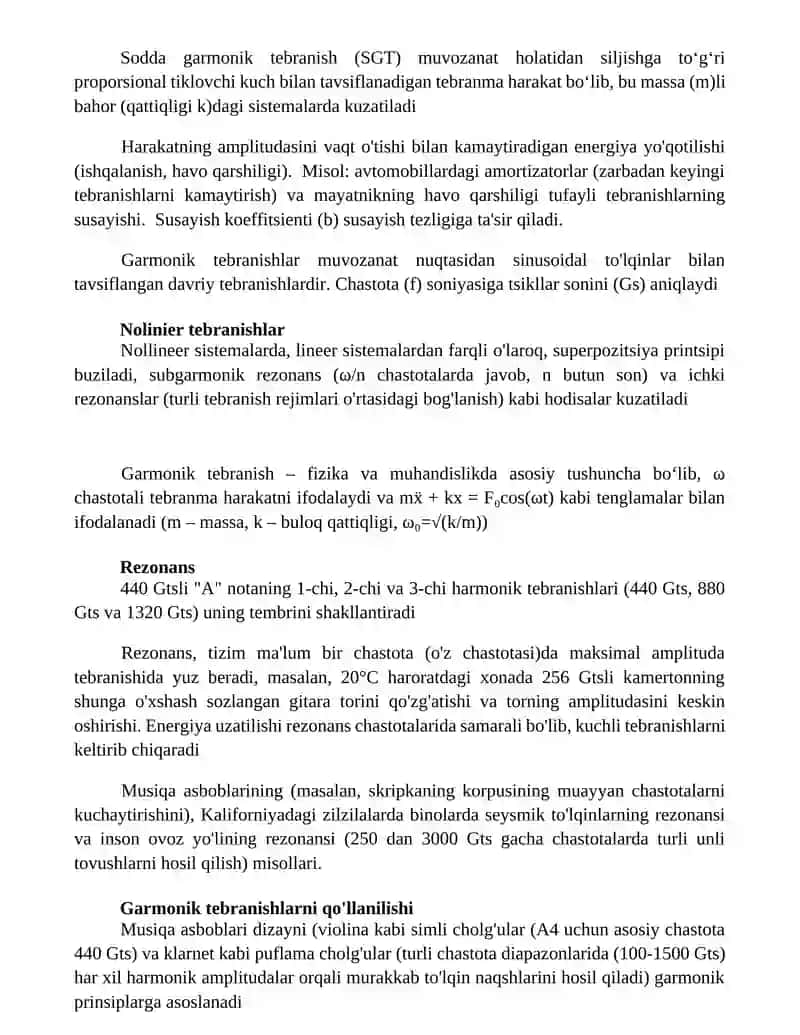 Garmonik tebranma harakat 2