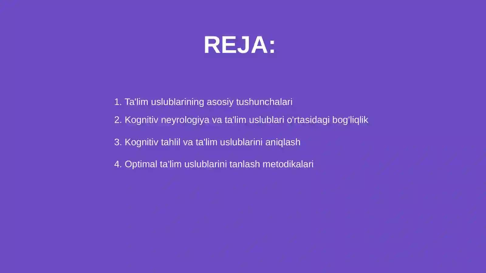 Ta'lim uslublarini kognitiv neyrologiya asosida optimallashtirish 2