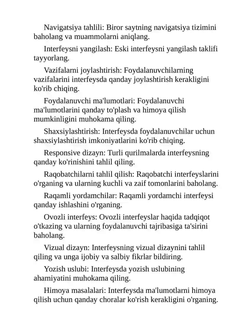 Interfeys tahlili 2