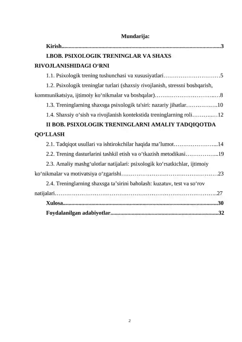Shaxsga psixologik treninglarning ta'siri 2