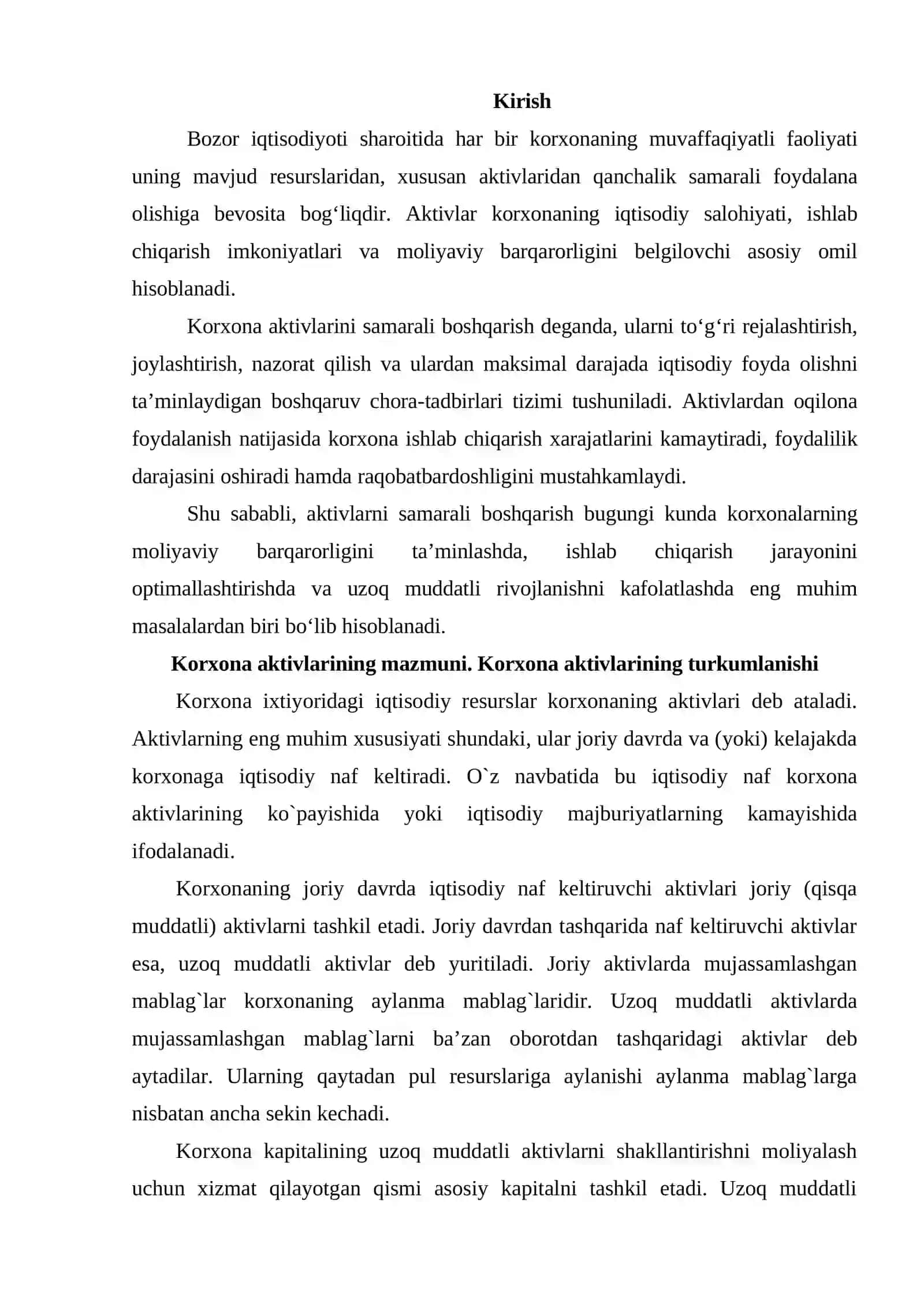 Korxona aktivlarini samarali boshqarish 2