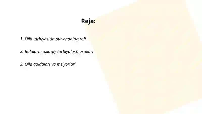 Oila tarbiyasi 2