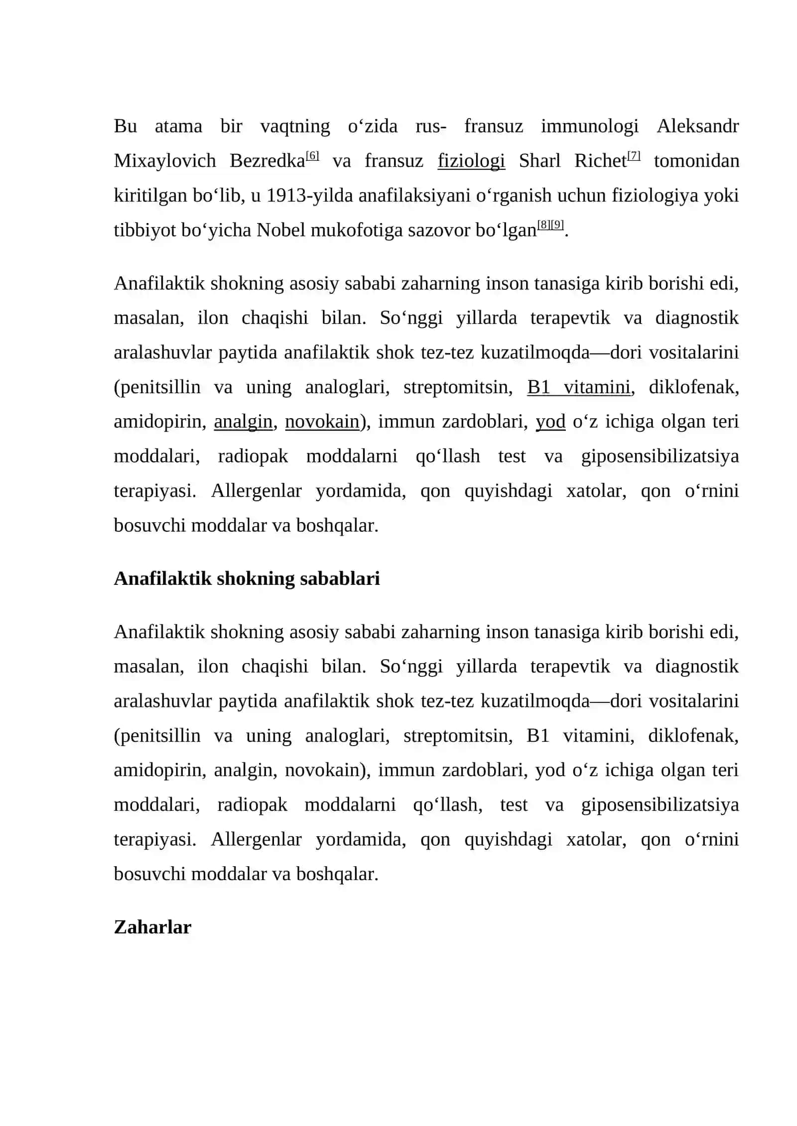 ANAFILAKTIK SHOKDA YORDAM KO`RSATISH 2
