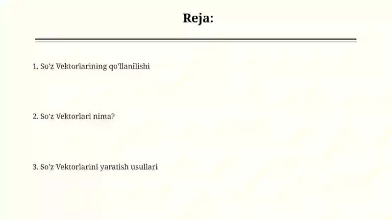So‘z vektorlari 2