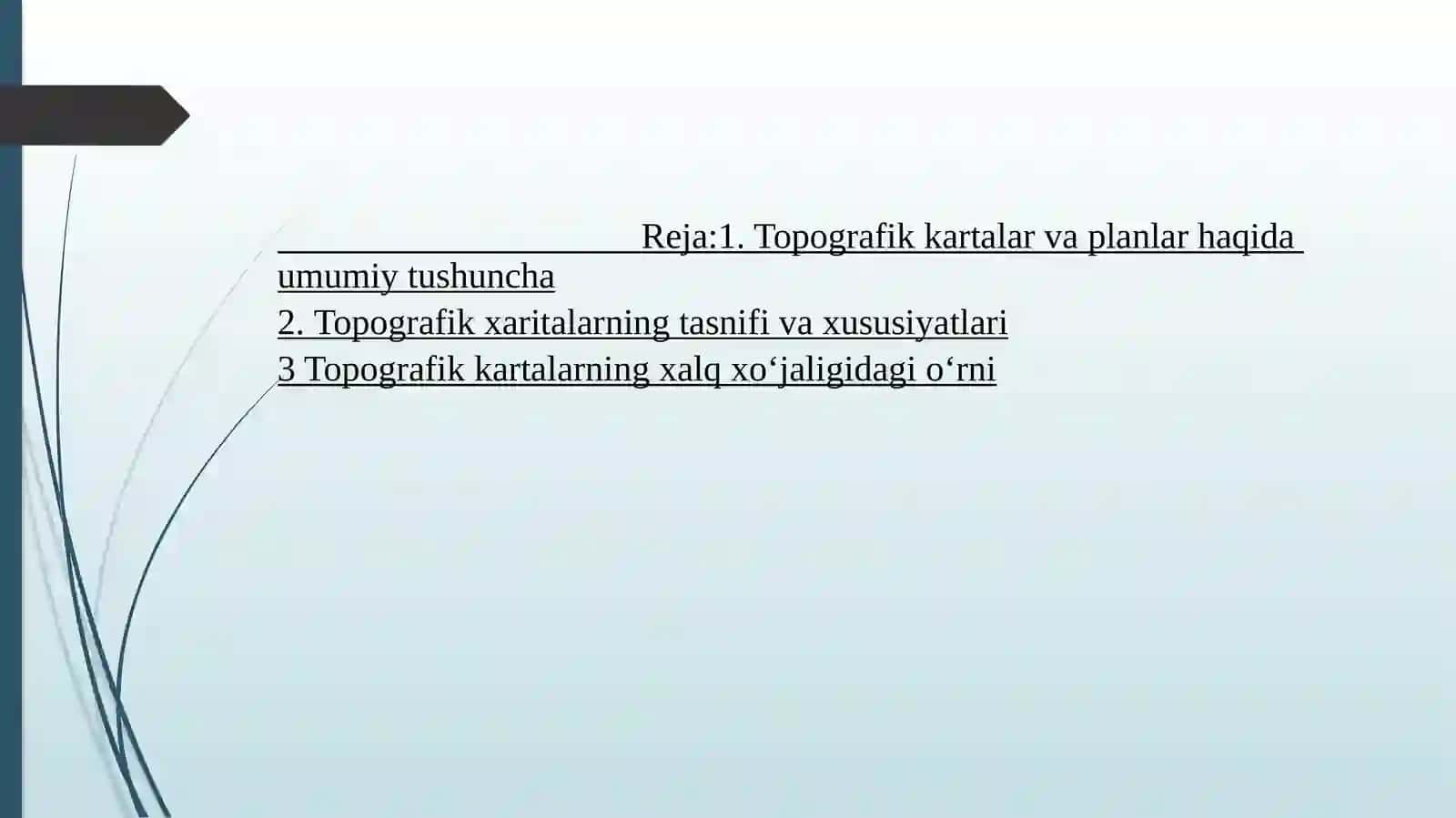 Topografik plan va kartalarni yangilash 2