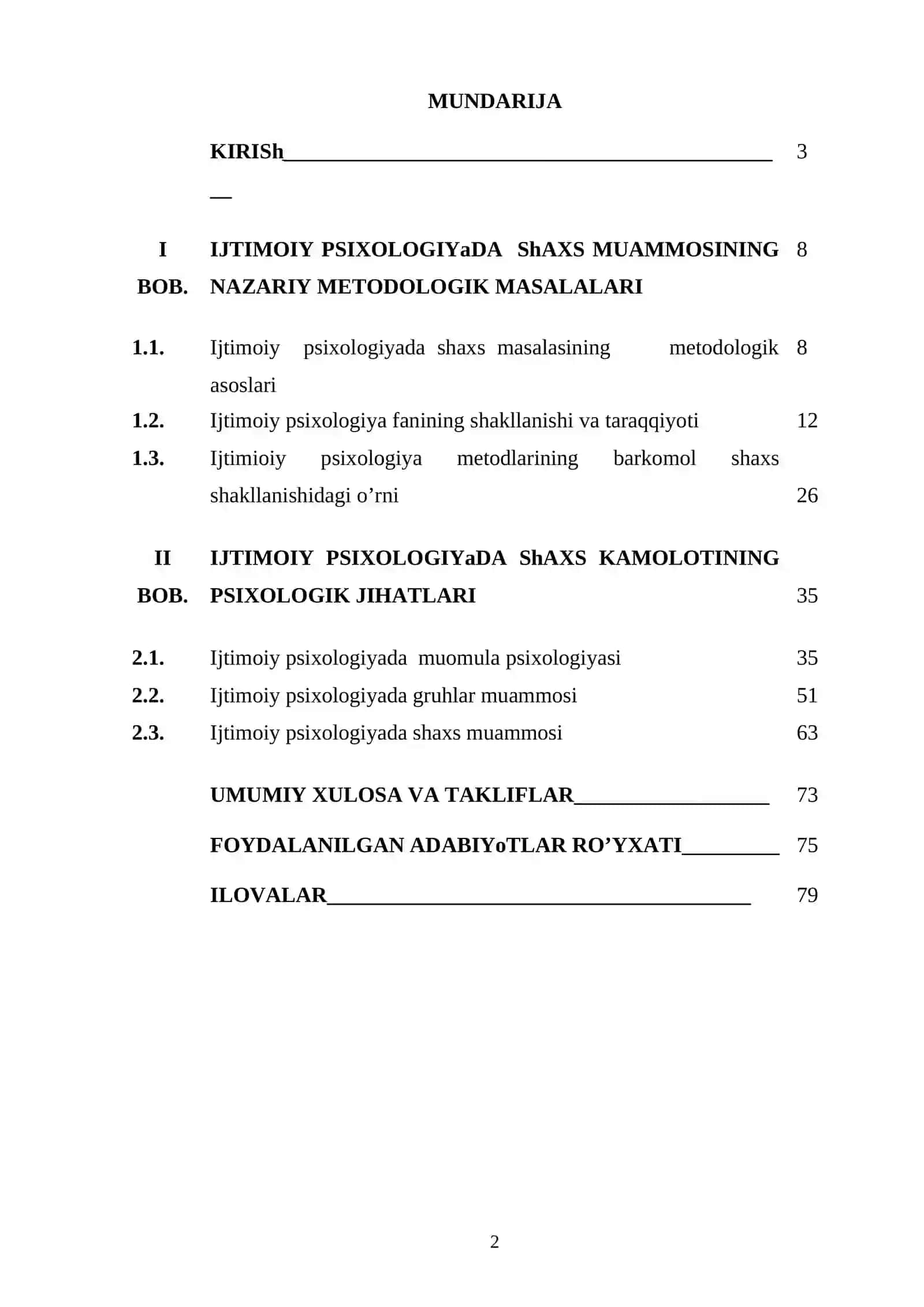 Ijtimoiy psixologiyada shaxs muammosi 2