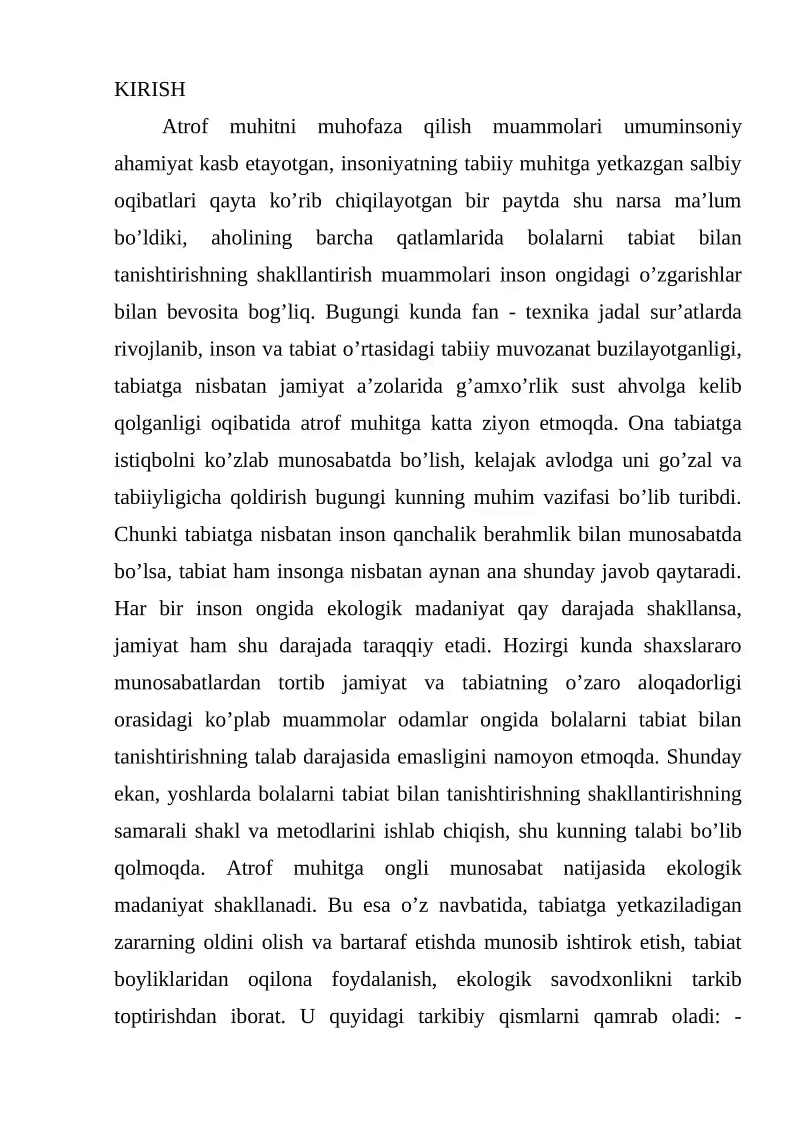 MAKTABGACHA YOSHDAGI BOLALARNI TABIAT BURCHAGIDAGIDAGI FAOLIYATLARI 2