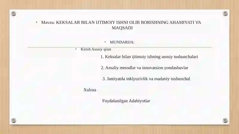 KEKSALAR BILAN IJTIMOIY ISHNI OLIB BORISHNING AHAMIYATI VA MAQSADI 2
