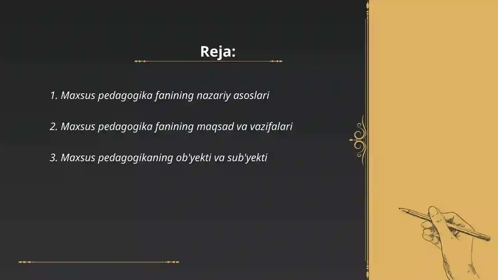 Maxsus pedagogika fanining predmeti,ob'yekti,boshqa fanlar bilan aloqasi fanining umumiy asoslari.Maxsus pedagogikaa fanining umumiy masalalari.Aqliy rivojlanishda nuqsoni bo'lgan bolalar 2