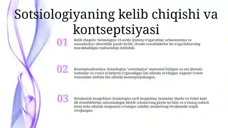 Sotsiologiyaning Mustaqil Fan Sifatida Shakillanish Bosqichlari 2
