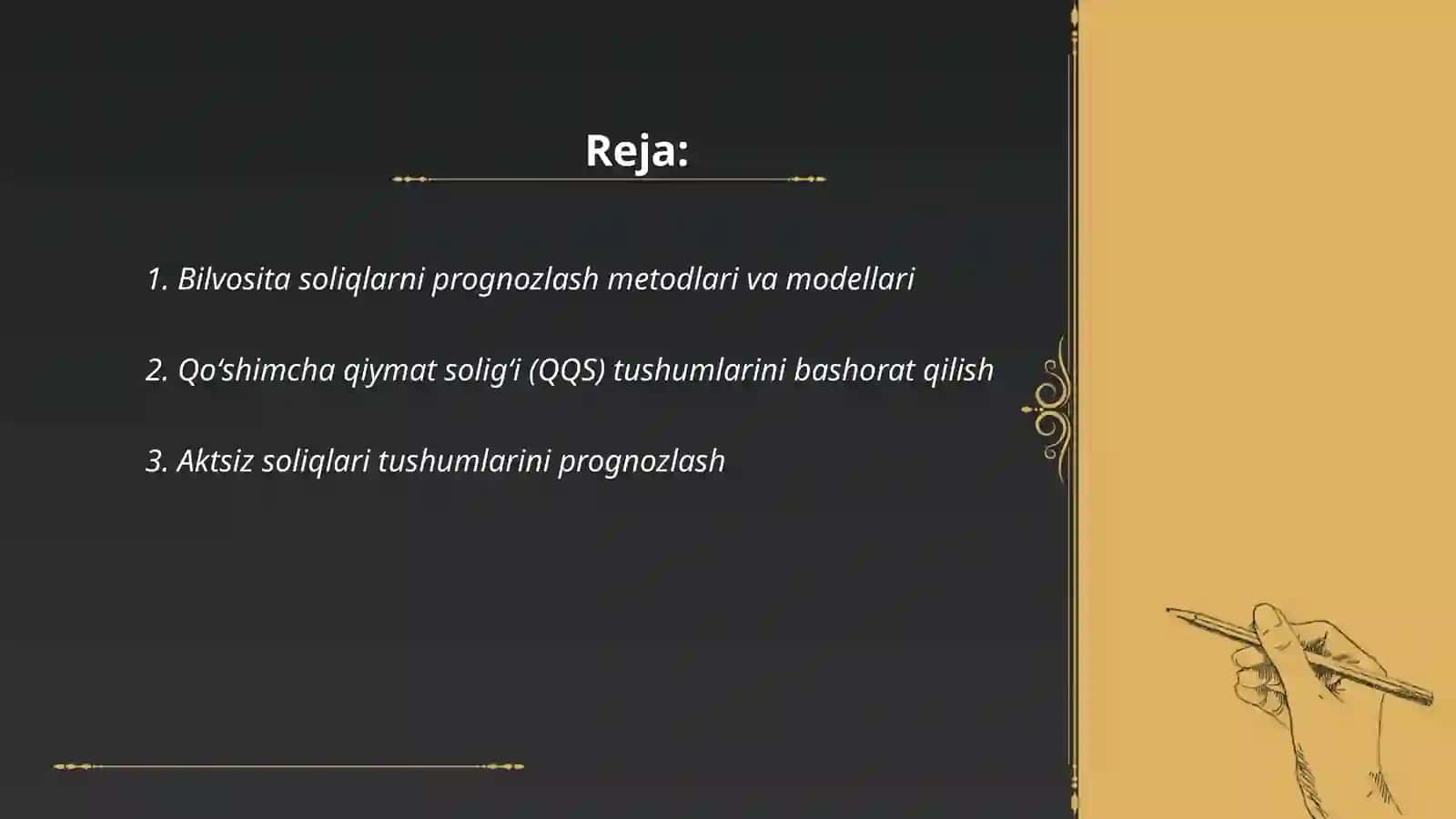 Bilvosita soliqlarni prognozlash va tushumlarga ta’sir qiluvchi omillar 2