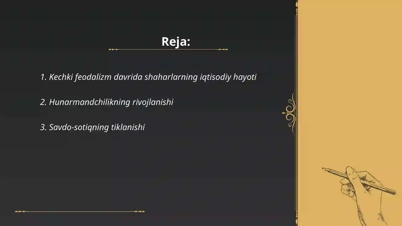 Kechki Feodalizm Davrida Shahar Xoʻjaligining Tiklanishi 2