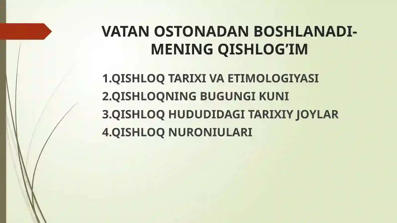 QISHLOQTARIXIVAETIMOLOGIYASI 2