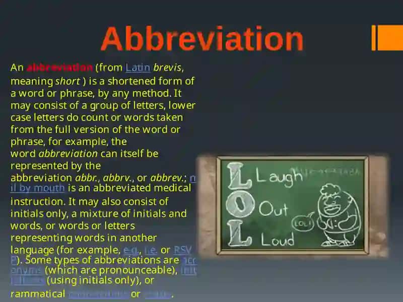 Abbreviation and Clipping 2