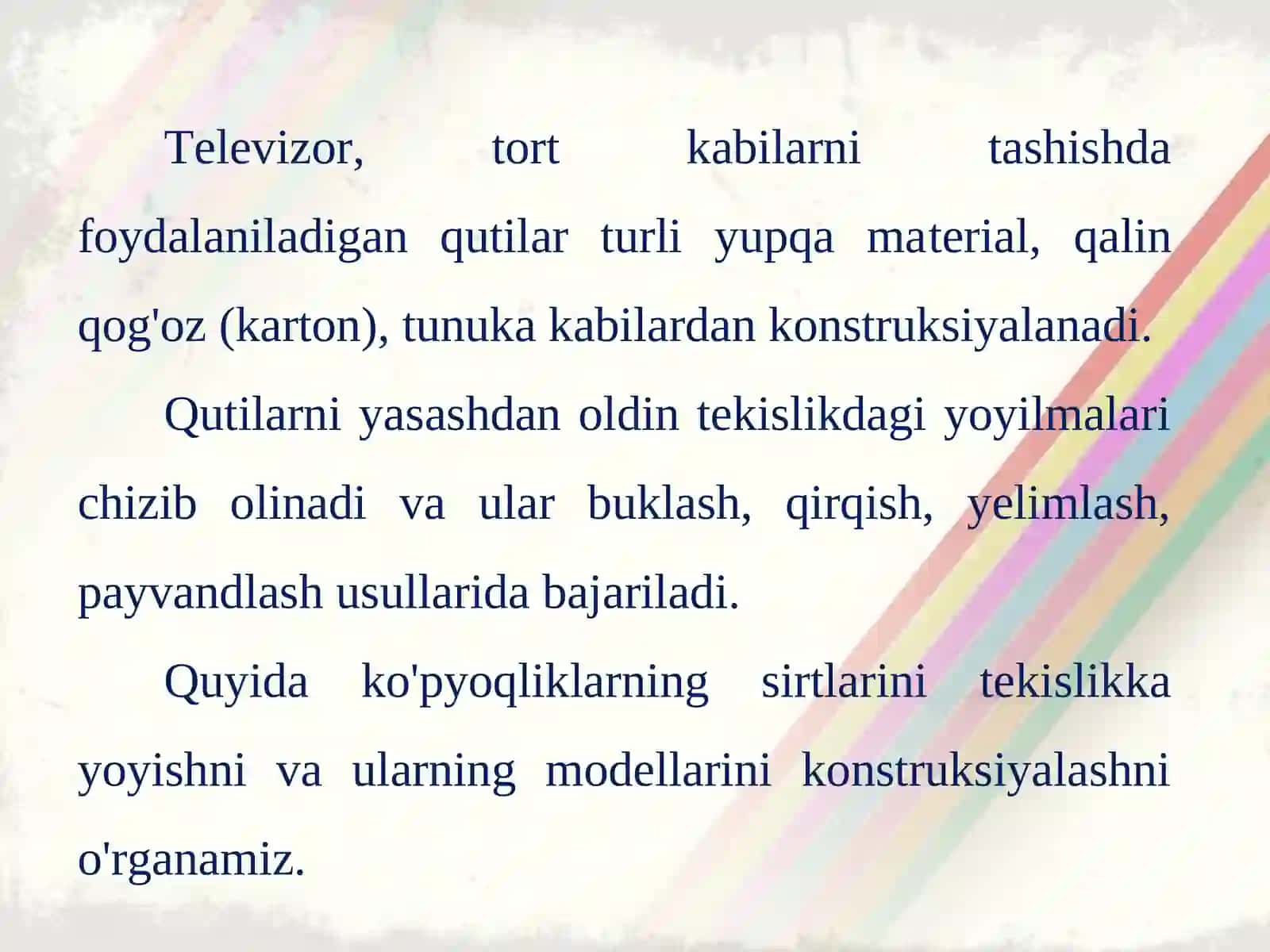 8-sinf chizmachilik darsligi asosida 19-20-mavzu 2