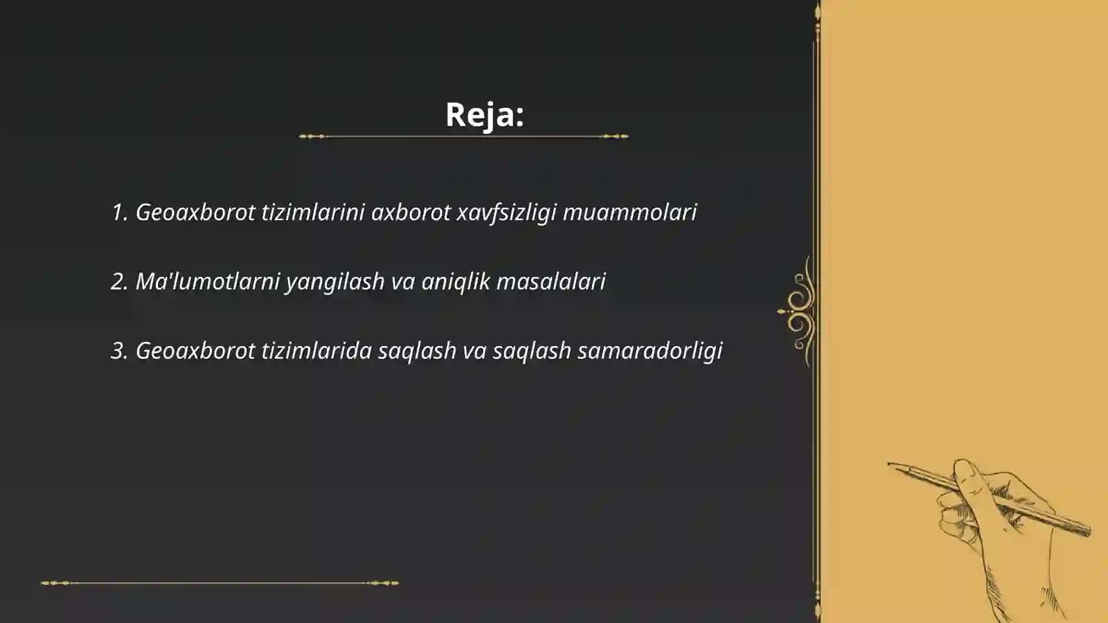 Geoaxborot tizimlarini qòllash muammolari 2