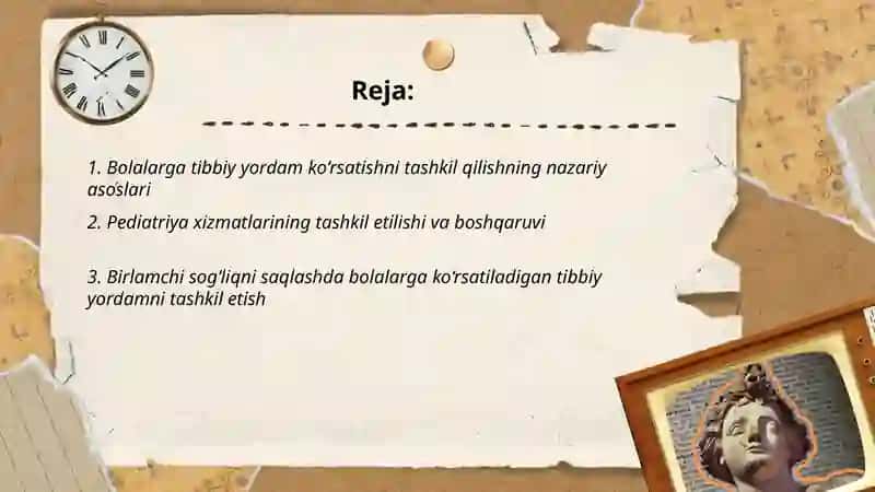 Bolalarga tibbiy yordam ko‘rsatishni tashkil qilish 2