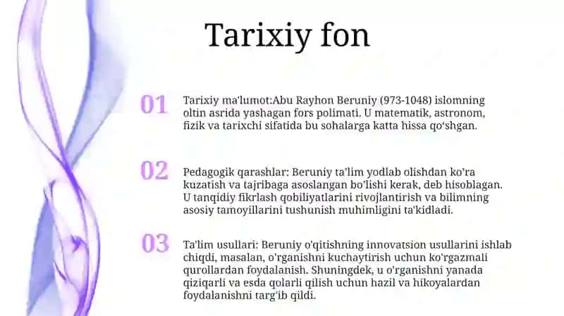 Abu Rayhon Beruniyning Pedagogik Qarashlari 2
