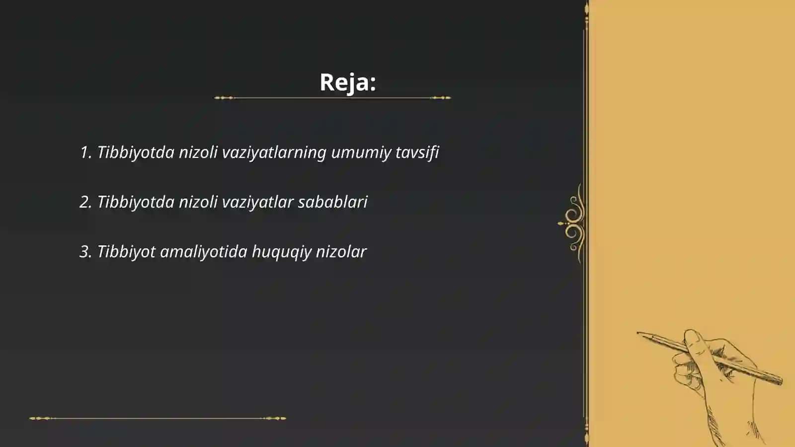 Tibbiyotda nizoli vaziyatlar va ularni bartaraf etish usullari 2