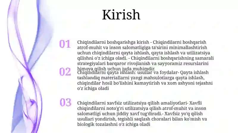 Chiqindilarni Qayta Ishlash Va Xavfsiz Utilizatsiya Qilish YoʻLlari Va Metodlari 2