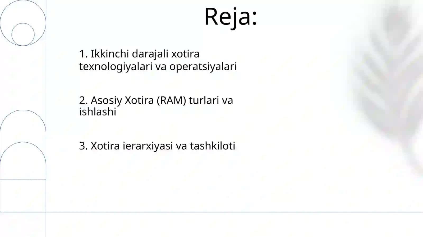 Kompyuterda xotirasi va uning turlari, ishlash printsiplari 2