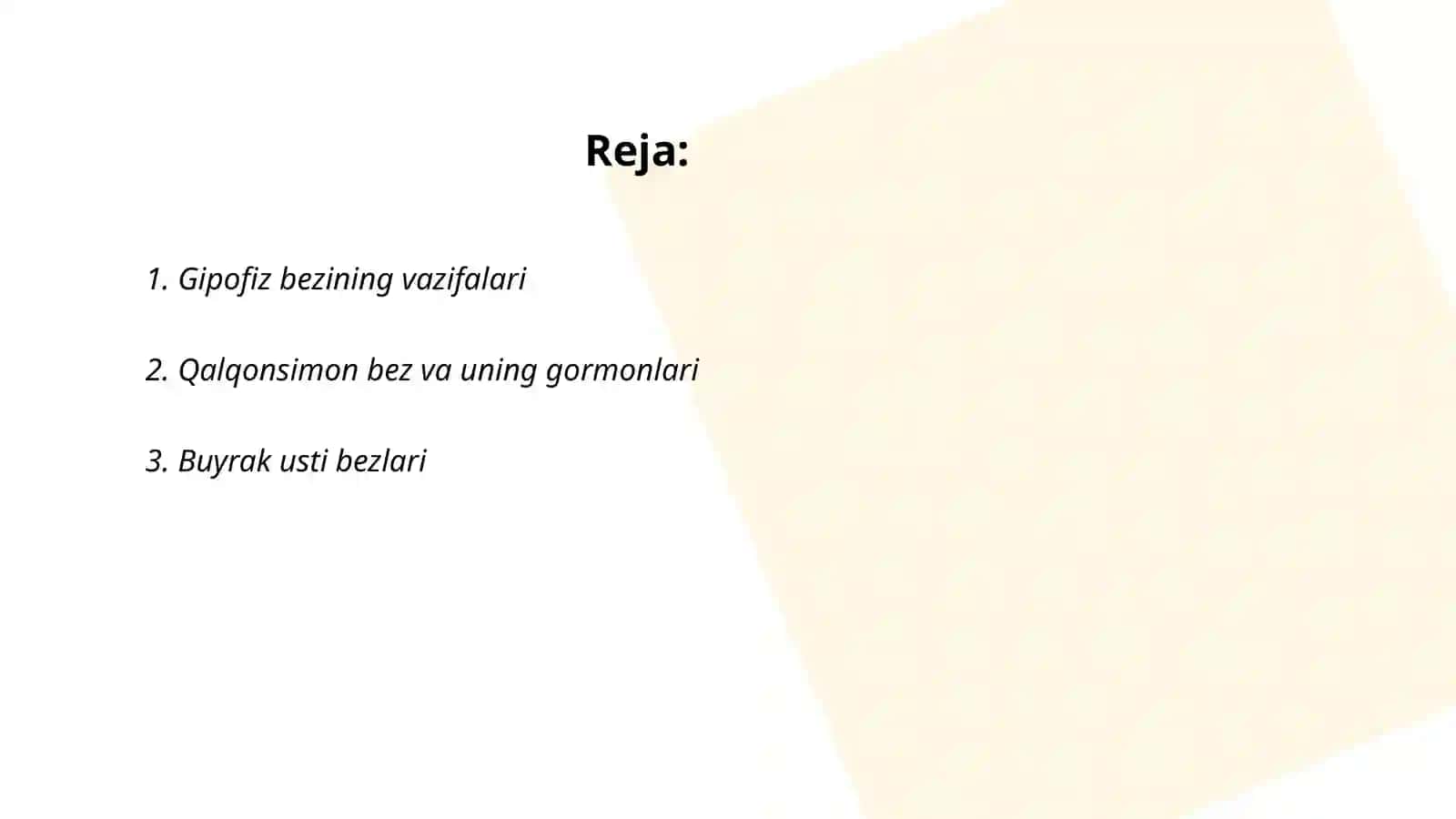 Ichki sekretsiya bezlari 2