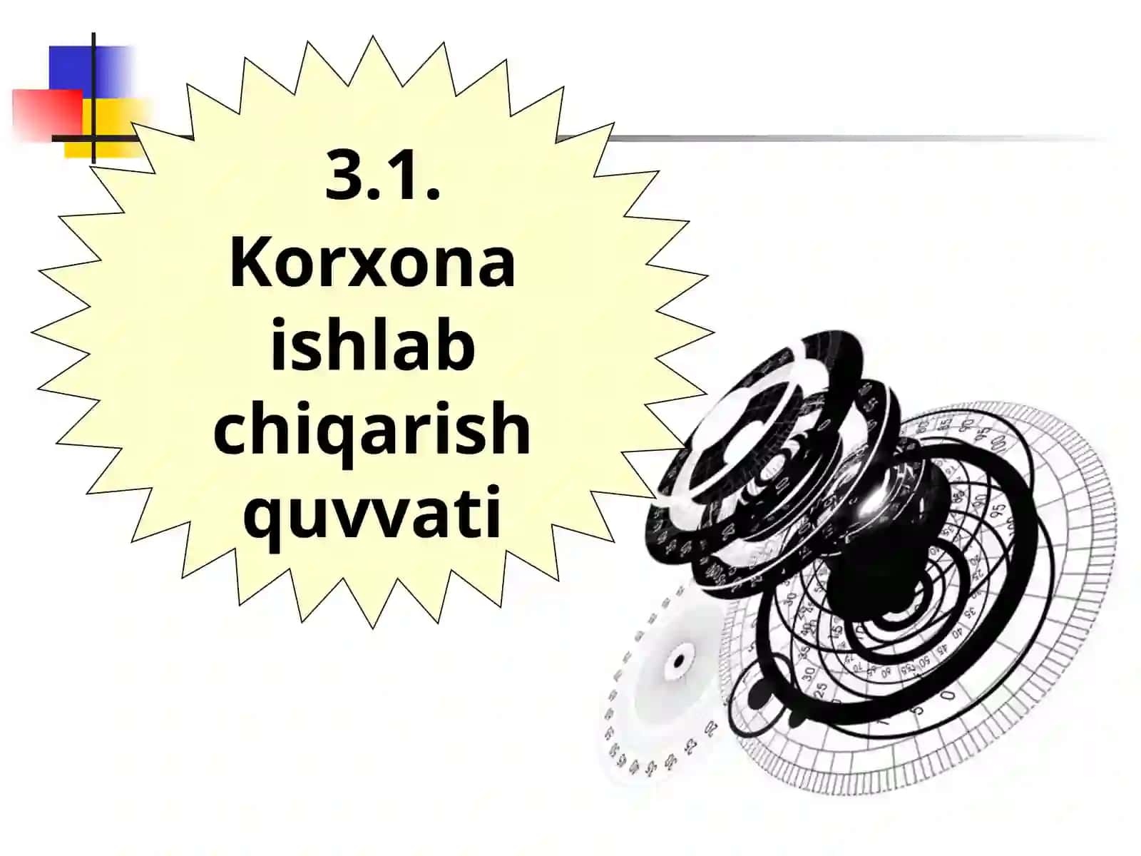 Korxona ishlab chiqarish quvvativa operatsion tizimlarnirejalashtirish 2