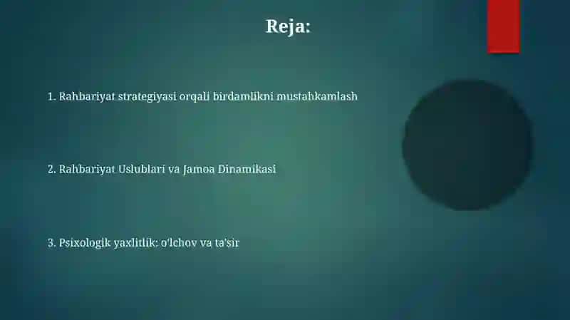 Jamoaviy sportda yetakchilik va psixologik hamjihatlik 2