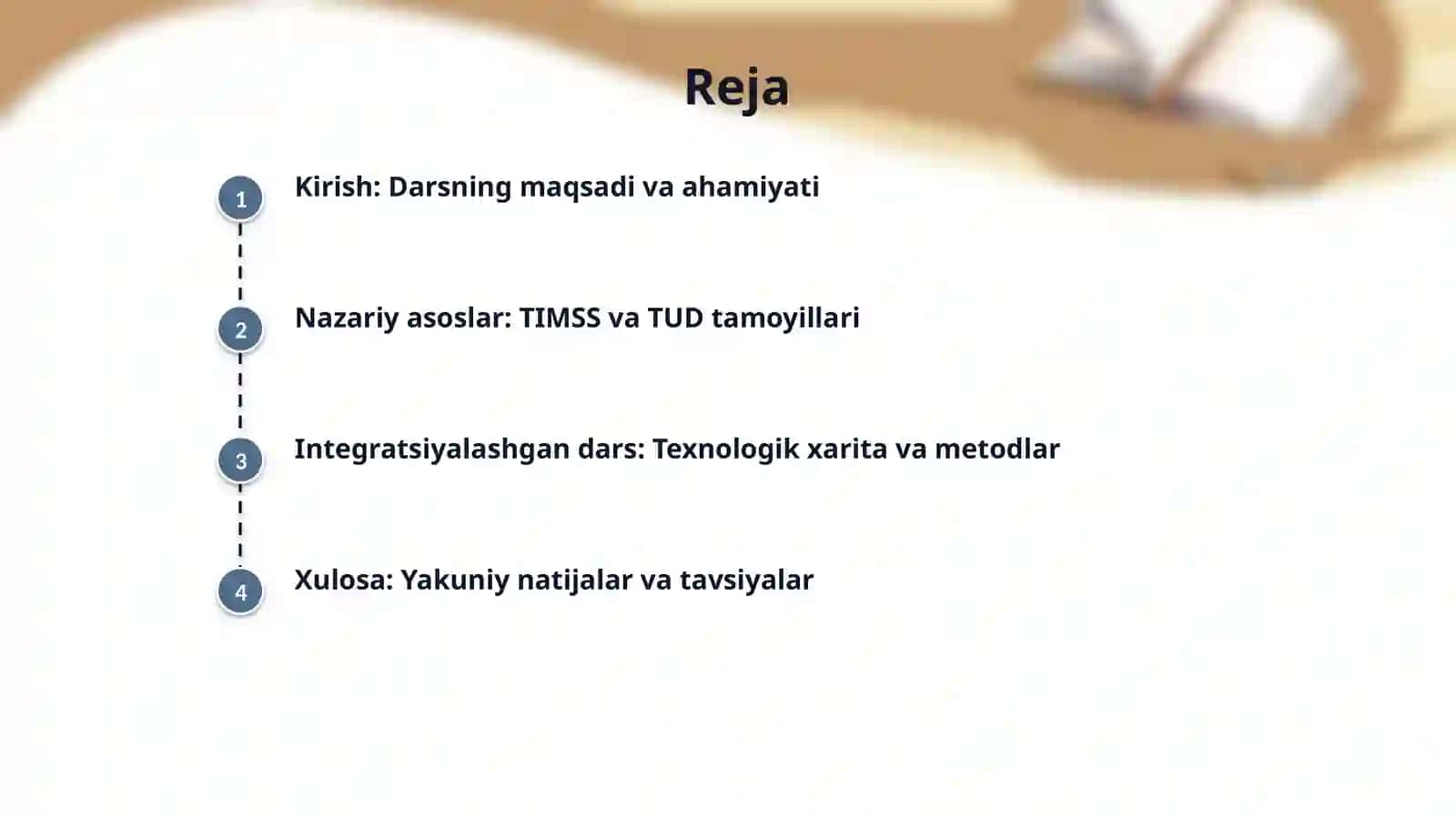 Matematika va tabiiy fandan ( 4-sinf) Integratsialashgan dars 2